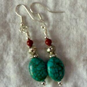 Silver and Turquoise Earrings